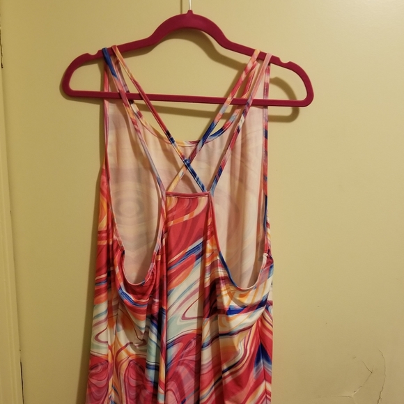 Multicolor marble print dress - Picture 2 of 2